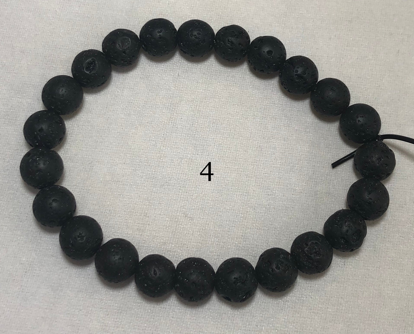 Energy Healing Black Lava Stone Bracelet